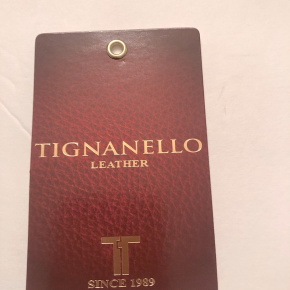 Tignanello Pebble Leather Colorblock Satchel - Picture 15 of 15